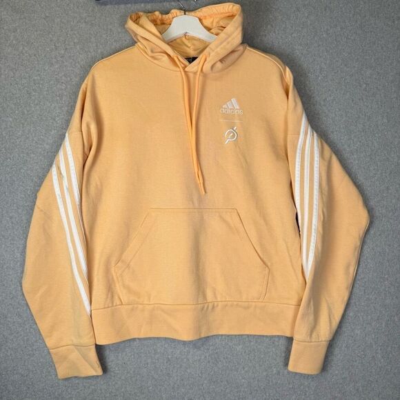 Adidas x Peloton hoodie sweater size Small light orange pullover - Picture 1 of 9